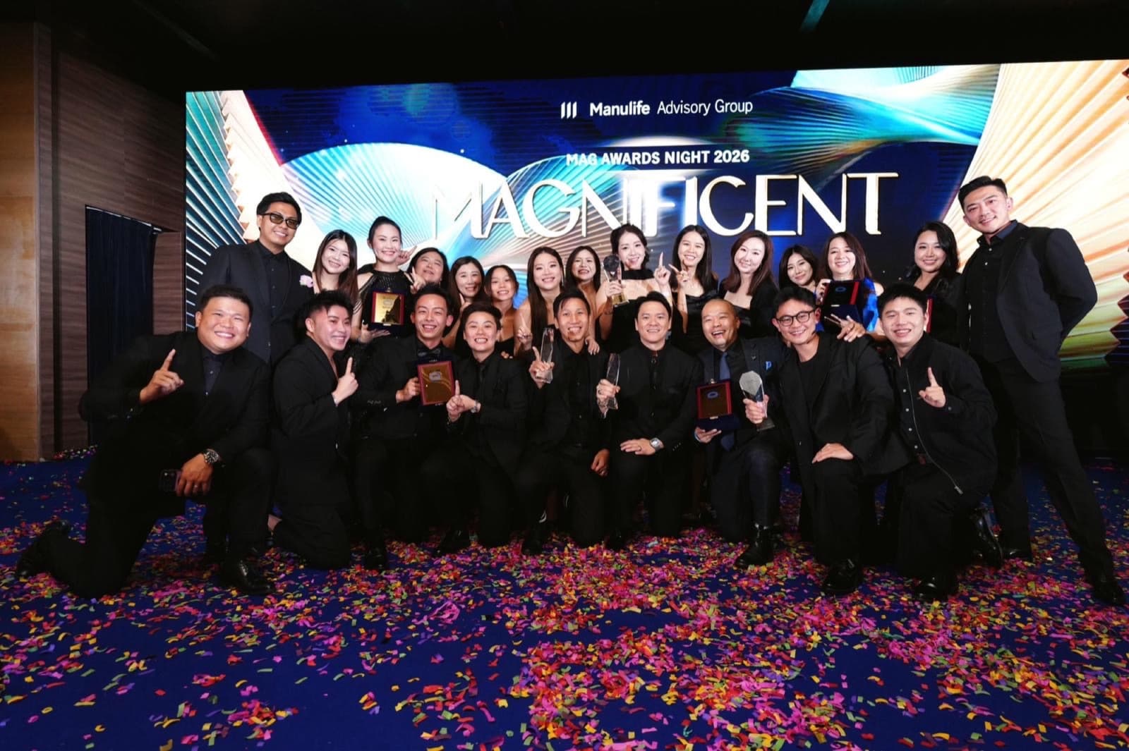 The 1 ARK team together at an awards night